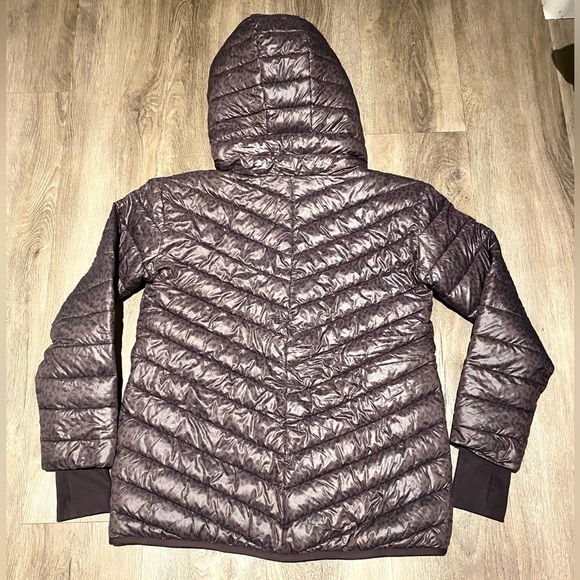 Hooded Puffer Jacket, Cheetah Print | Size XS/S - Picture 3 of 6